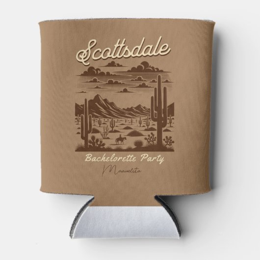 scottsdale desert arizona bachelorette party blikjeskoeler (Voorkant)