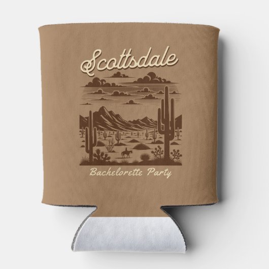 scottsdale desert arizona bachelorette party blikjeskoeler (Achterkant)