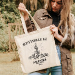 Scottsdale Desert Bachelorette Weekend Girls Trip Tote Bag<br><div class="desc">Op zoek naar het perfecte cadeau voor je bruidsmeisjes? Kijk niet verder dan onze Schotse woestijn Bachelorette Weekend Girls Trip personalized canvas tas! Deze tas is perfect om al je spullen op je reis te dragen. Het is ook een geweldige manier om je vrienden te shows in deze speciale tijd....</div>