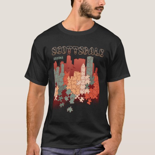 Scottsdale in Arizona Reizen Souvenir T-shirt (Voorkant)
