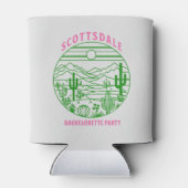 scottsdale pink cactus bachelorette party blikjeskoeler (Achterkant)