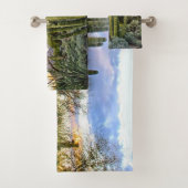 Scottsdale Succulent Sunset Bad Handdoek (Insitu)