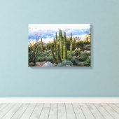Scottsdale Succulent Sunset Canvas Afdruk (Insitu (Houten vloer))