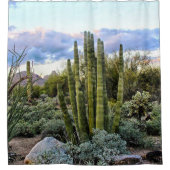 Scottsdale Succulent Sunset Douchegordijn (Voorkant)