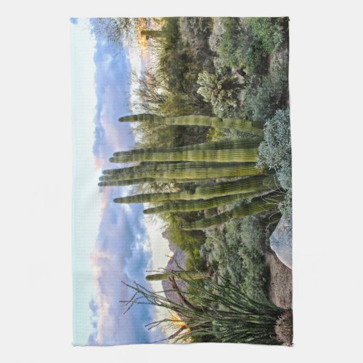 Scottsdale Succulent Sunset Theedoek (Verticaal)