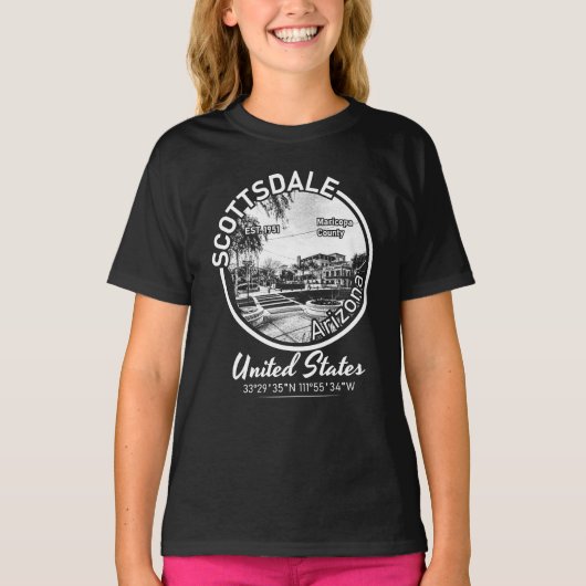 SCOTTSDALE - VINTAGE ARIZONA T-SHIRT (Voorkant)
