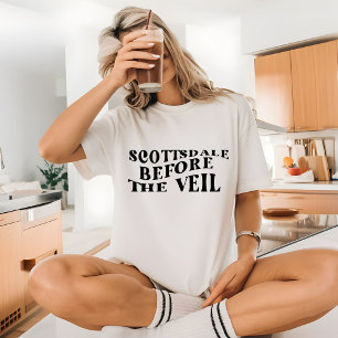 Scottsdale voor de bachelorette party met sluier t-shirt