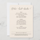 Scottsdale voor de sluier Desert Bachelorette Kaart (Achterkant)