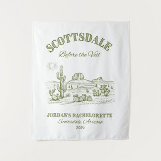 Scottsdale voor de sluier vrijgezellenfeest bord wandkleed