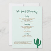 Scottsdale Voor De Veil Cactus Bachelorette Kaart (Achterkant)