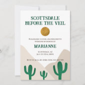 Scottsdale Voor De Veil Cactus Bachelorette Kaart (Voorkant)