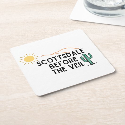 Scottsdale voor de Veil Kartonnen Onderzetters (Schuin)