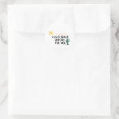 Scottsdale voor de Veil Ronde Sticker (Tas)