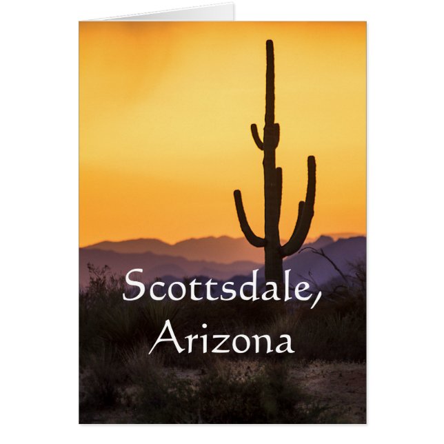 Scottsdale zonsondergang voor het storm. Scottsdal (Voorkant)