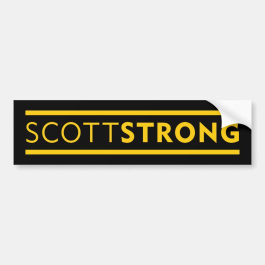 SCOTTSTRONG BUMPERSTICKER (Voorkant)