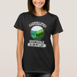 Scottsville staat op mijn lijst Natuur buitenbomen T-shirt