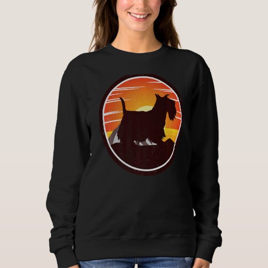 Scotty Dog Aberdeen Terrier Retro 21 Trui (Voorkant)