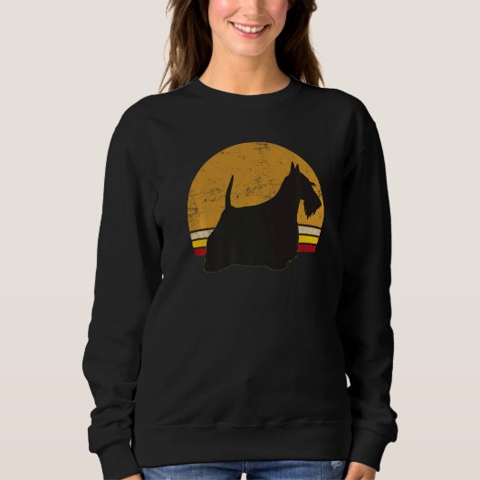 Scotty Dog Aberdeen Terrier Retro 25 Trui (Voorkant)