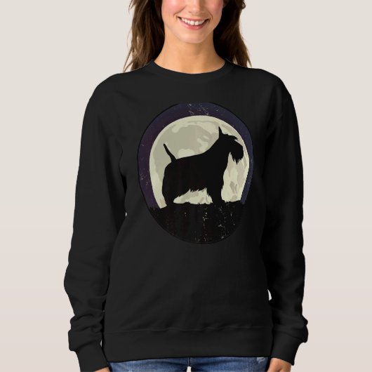 Scotty Dog Aberdeen Terrier Retro Trui (Voorkant)