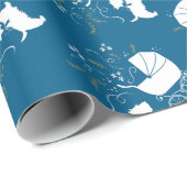 Scotty dog-Baby shower Cadeaupapier (Rol Hoek)