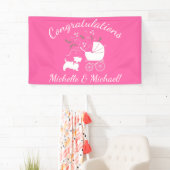 Scotty Dog Baby shower Scottish Terrier Pink Spandoek (Insitu)