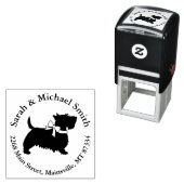 Scotty Dog-Baby shower Zelfinktende Stempel (In situ)