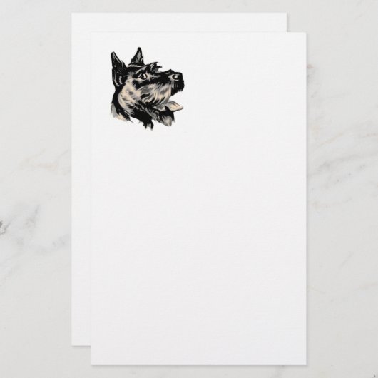 Scotty Dog Briefpapier (Voorkant / Achterkant)