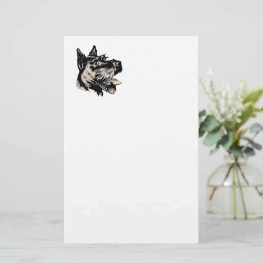 Scotty Dog Briefpapier (Staand voorkant)