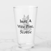 Scotty Dog Drink gepersonaliseerde bierverf Glas (Achterkant)