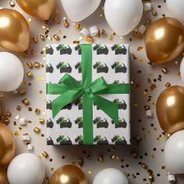 Scotty Dog en Tartan Vrolijk Kerstfeest Cadeaupapier