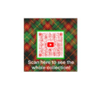 Scotty Dog en Tartan Vrolijk Kerstfeest Glas