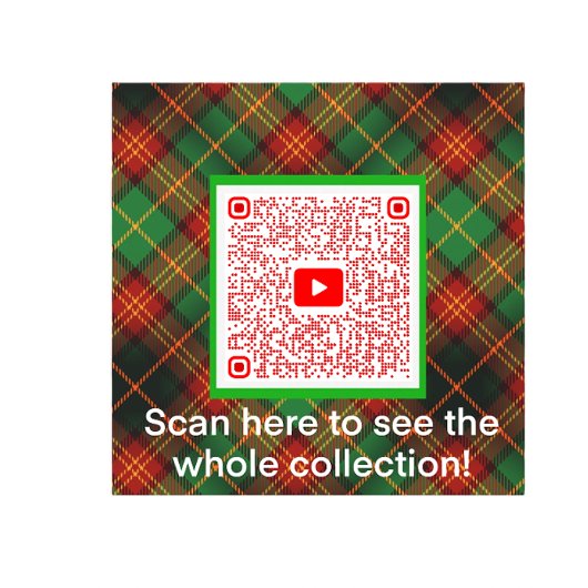 Scotty Dog en Tartan Vrolijk Kerstfeest Glas