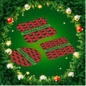 Scotty Dog en Tartan Vrolijk Kerstfeest Golfhanddoek