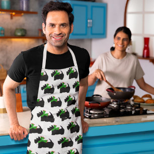 Scotty Dog en Tartan Vrolijk Kerstfeest Schort