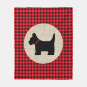 Scotty Dog Fleece Deken (Voorkant)