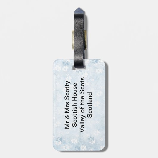 Scotty Dog Galore Bagagelabel (Achterkant verticaal)