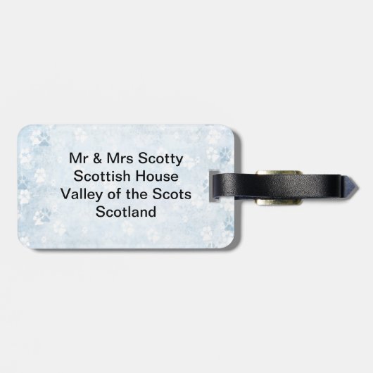 Scotty Dog Galore Bagagelabel (Achterkant horizontaal)