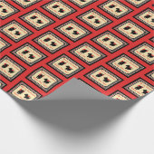 Scotty Dog Schotse Terriër Kerstretro Cadeaupapier (Hoek)