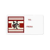 Scotty Dog Scottish Terrier Red Strees Label (Voorkant)