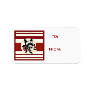 Scotty Dog Scottish Terrier Red Strees Label