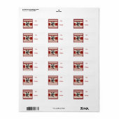Scotty Dog Scottish Terrier Red Strees Label (Full Sheet)