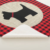 Scotty Dog Sherpa Blanket Sherpa Deken (3/4)