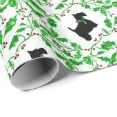 Scotty en Holly Cadeaupapier (Rol Hoek)