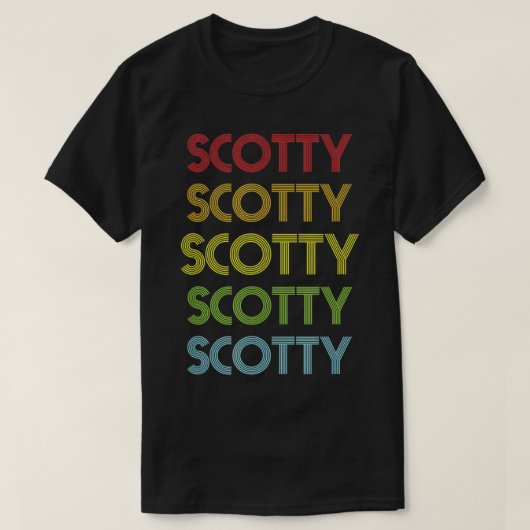 Scotty Name  T-shirt (Design voorkant)