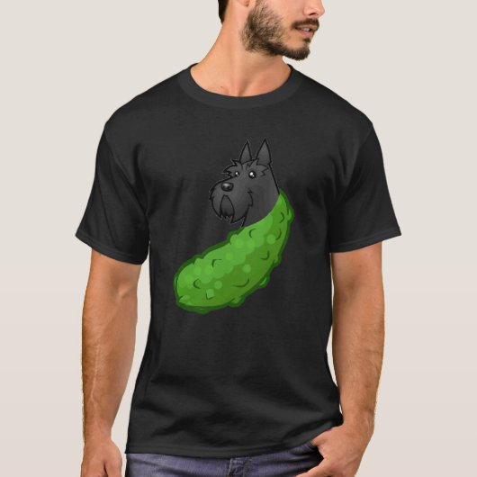 Scotty Scottish Terrier Dog Pickle Mashup Morphed T-shirt (Voorkant)
