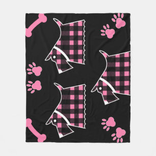 Scotty Terrier Dogs Cute Funny Terriers Briet Than Fleece Deken