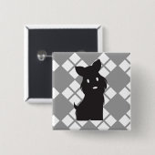 Scotty Valentijn Rebel Scotty Vierkante Button 5,1 Cm (Voorkant /achterkant)