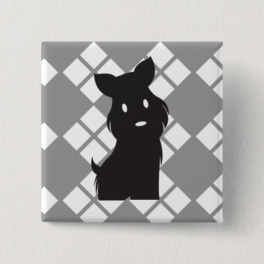 Scotty Valentijn Rebel Scotty Vierkante Button 5,1 Cm (Voorkant)