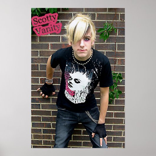 Scotty Vanity Brick Wall Poster (Voorkant)