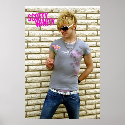 Scotty Vanity Flower Poster (Voorkant)